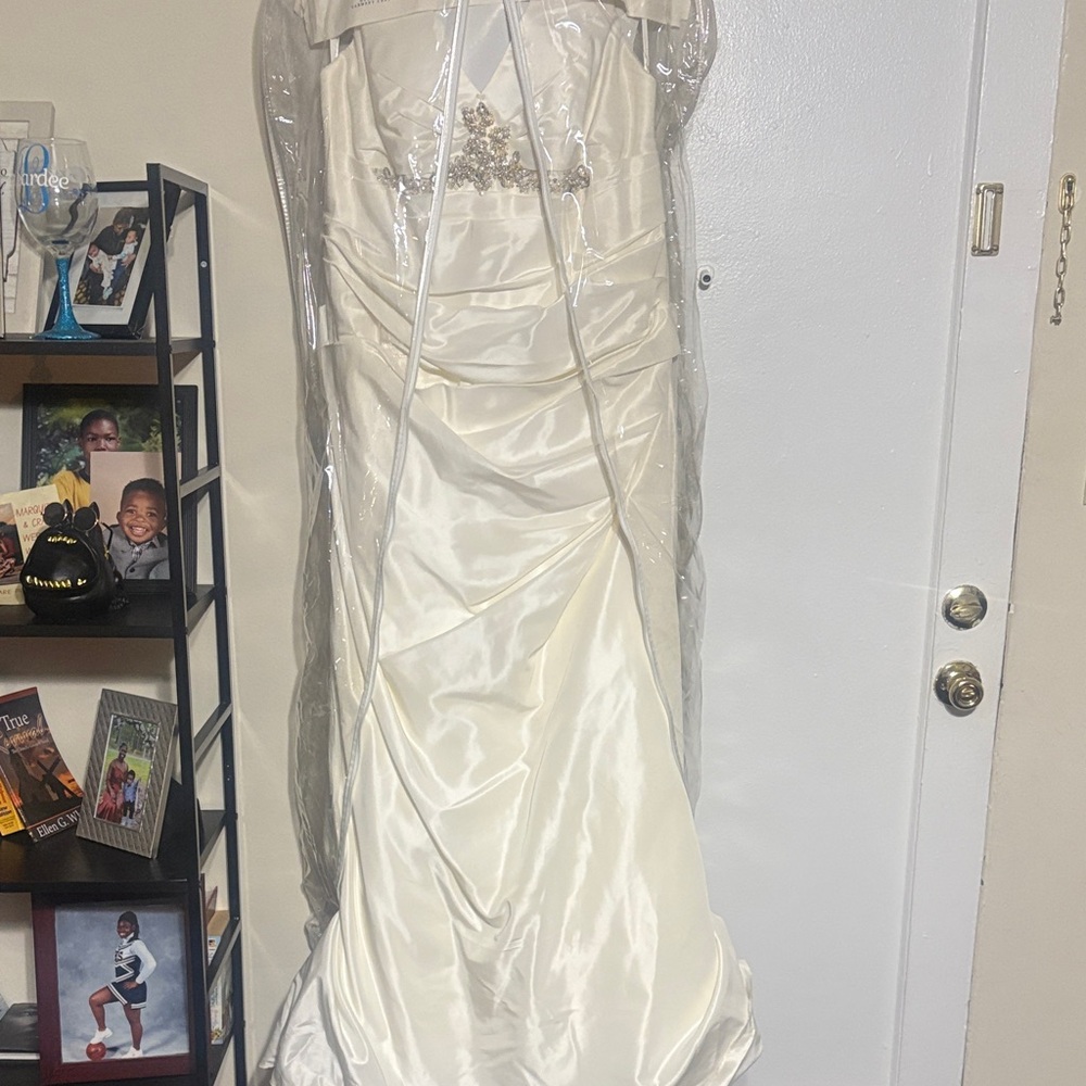 Elegant off white halter top grown  with Embellishments